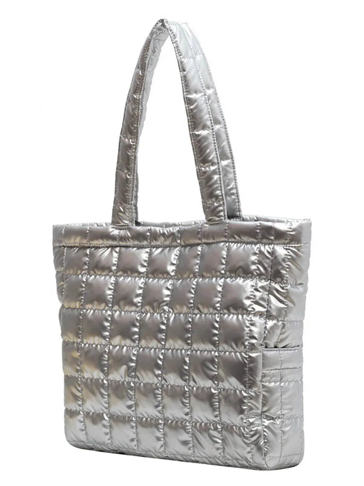 Women's Nylon Shoulder Bag Padded Tote Large Capacity Handbags