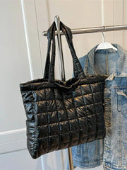 Women's Nylon Shoulder Bag Padded Tote Large Capacity Handbags