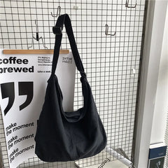 Large Canvas Crossbody Bags for Women Cotton Cloth School Bag Handbags