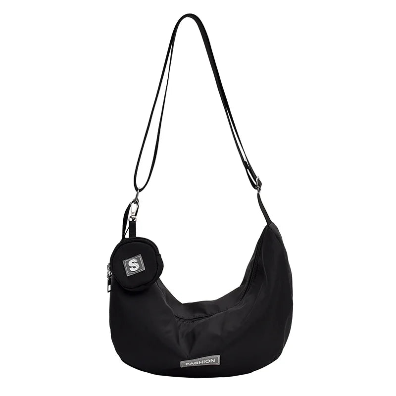 Canvas Crossbody Bag for Women Large Cotton School Handbag