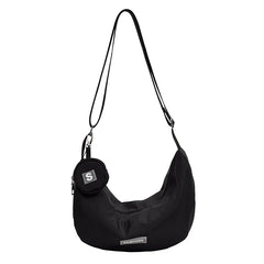 Canvas Crossbody Bag for Women Large Cotton School Handbag