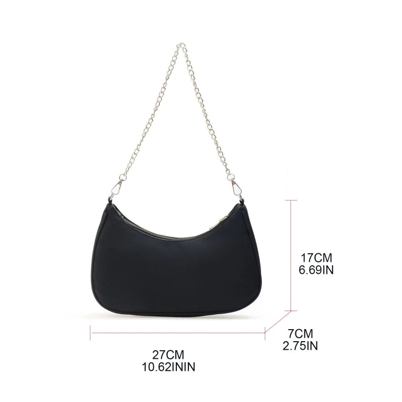 Multi-color Women's Shoulder Bag with Chain Strap