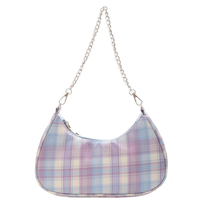 Multi-color Women's Shoulder Bag with Chain Strap