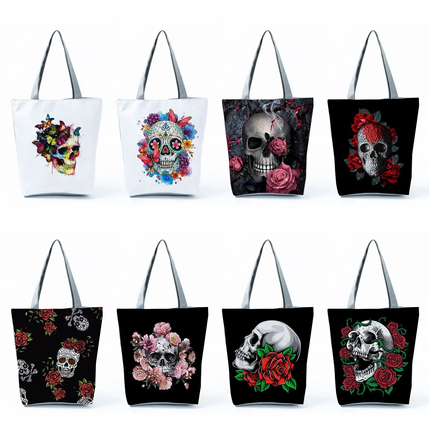 Women's Shoulder Bag Halloween Skull Tote Bag