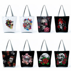 Women's Shoulder Bag Halloween Skull Tote Bag