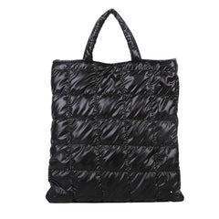 Women's Lattice Shoulder Bag Winter Handbag Large Capacity Tote