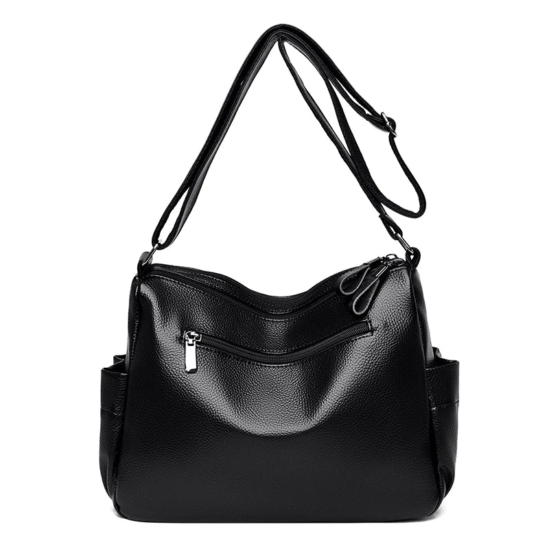 Women's Leather Messenger Bag Large Ladies Purse