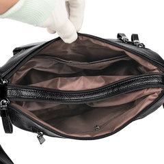 Women's Leather Messenger Bag Large Ladies Purse