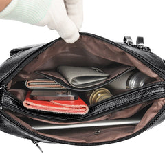 Women's Leather Messenger Bag Large Ladies Purse