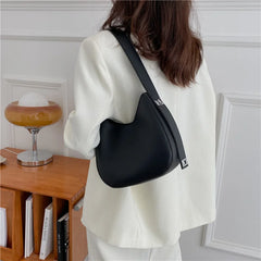 Women's PU Leather Crossbody Handbag Underarm Bag with Shoulder Strap