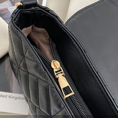 Women's Chain Quilted Purse Handbag Clutch Underarm Bag