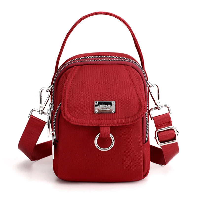 Women's Single Shoulder Bag Durable Fabric Mini Handbag Cross-body Bag