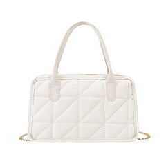 Women's Rhombus Chain Messenger Pillow Bag Embroidered Purse Crossbody Tote