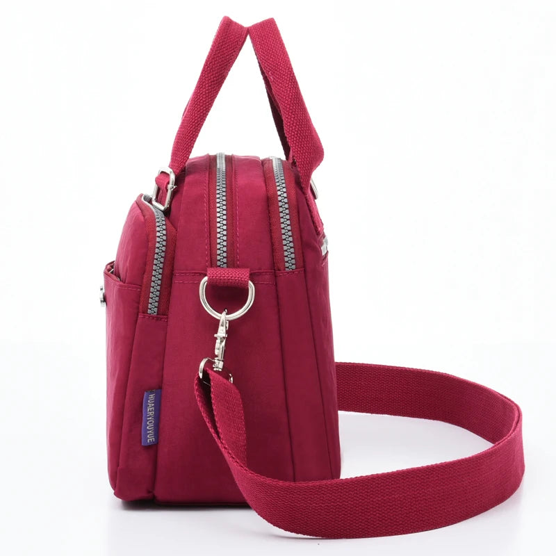 Women's Small Nylon Backpack Waterproof Crossbody Bag