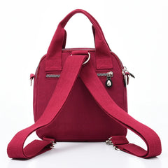 Women's Small Nylon Backpack Waterproof Crossbody Bag