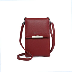 Women's Small Crossbody Bag PU Leather Phone Bag
