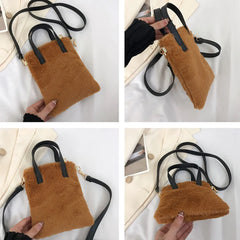 Women's Plush Shoulder Bag Handbag Small-capacity Crossbody Bags