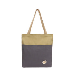 Women's Solid Canvas Handbag Pure Girl Shoulder Bag