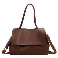 Women's Solid Messenger Bag Large Capacity Commute Tote Shoulder Bags
