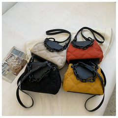 Nylon Shoulder Crossbody Bag for Women High Chain Handbag