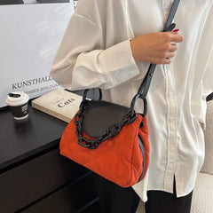 Nylon Shoulder Crossbody Bag for Women High Chain Handbag