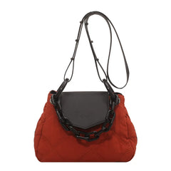 Nylon Shoulder Crossbody Bag for Women High Chain Handbag
