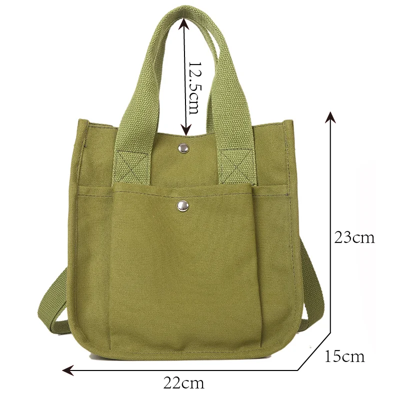 Casual Canvas Tote Bag Large Capacity Shoulder Handbag