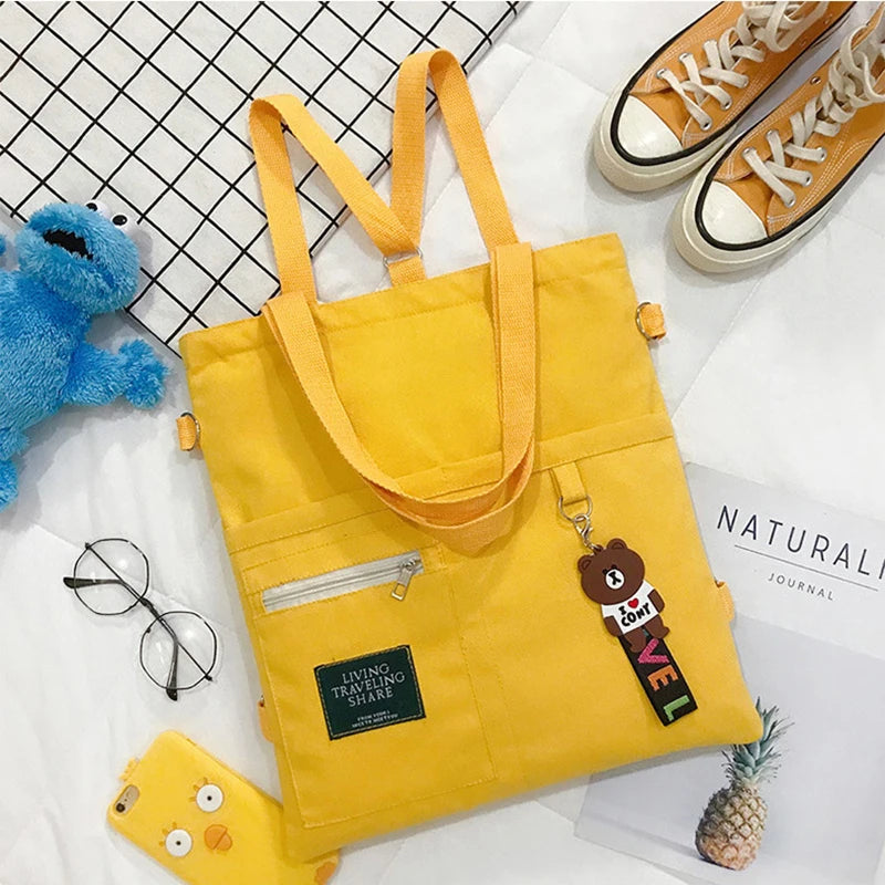 Canvas Crossbody Handbag Women's Tote Bag