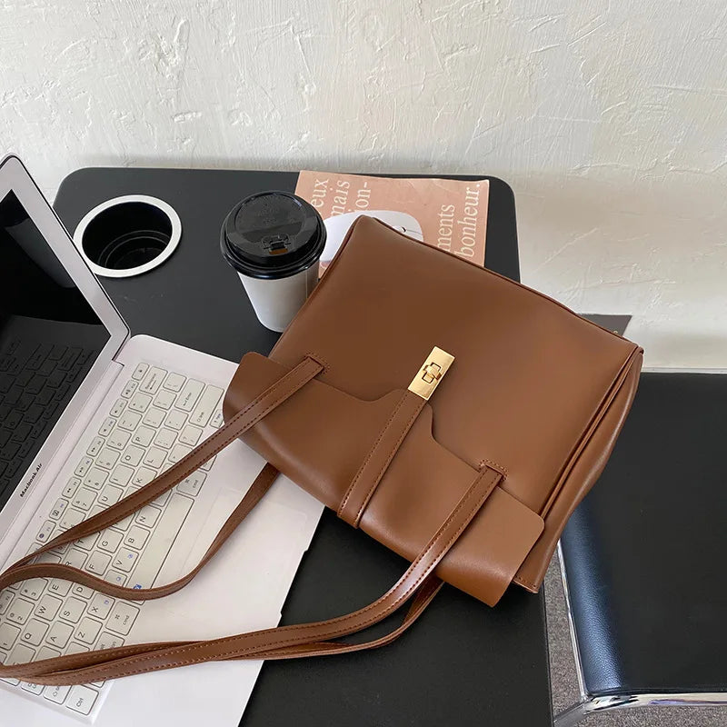Vintage Shoulder Bags Soft Leather Handbag