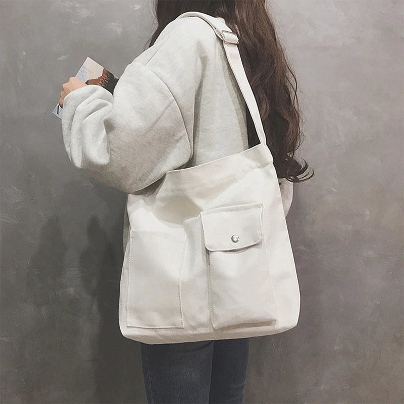 Women's Canvas Tote Bag Large Capacity Handbags