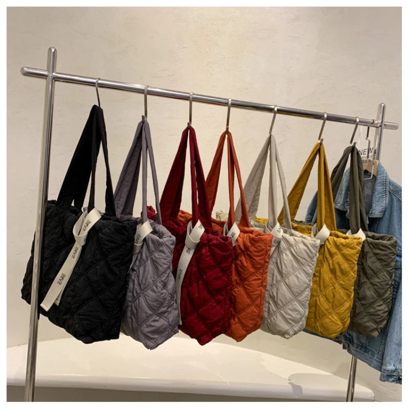 Women's Large Canvas Tote Bag Winter Shoulder Handbag
