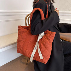 Women's Large Canvas Tote Bag Winter Shoulder Handbag