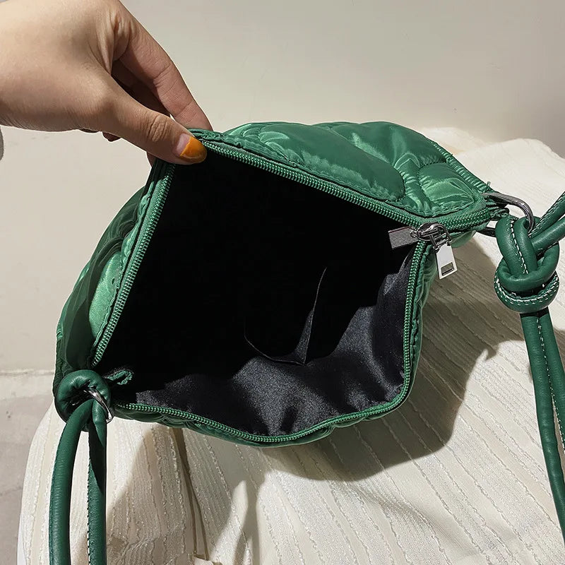 Quilted Women's Winter Tote Handbag Soft Shoulder Purse