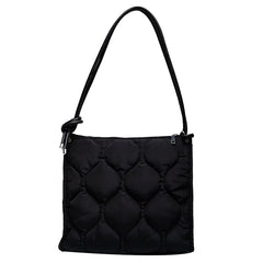 Quilted Women's Winter Tote Handbag Soft Shoulder Purse
