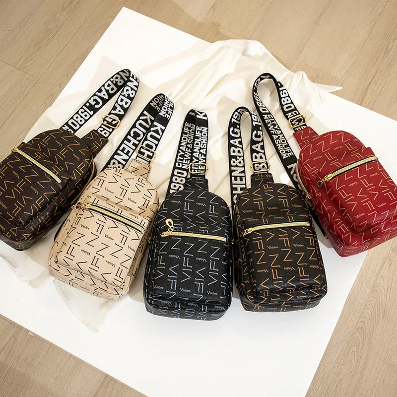 Women's Printed Chest Bag Summer & Autumn Version
