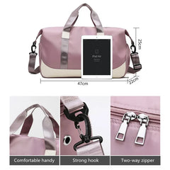Women's Travel Bag Large Hand Luggage Gym Duffle Weekend Bag