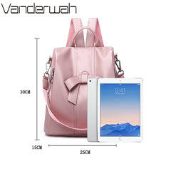 Women's Leather Backpack for Girls Large Travel Bagpack