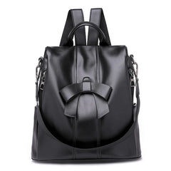 Women's Leather Backpack for Girls Large Travel Bagpack