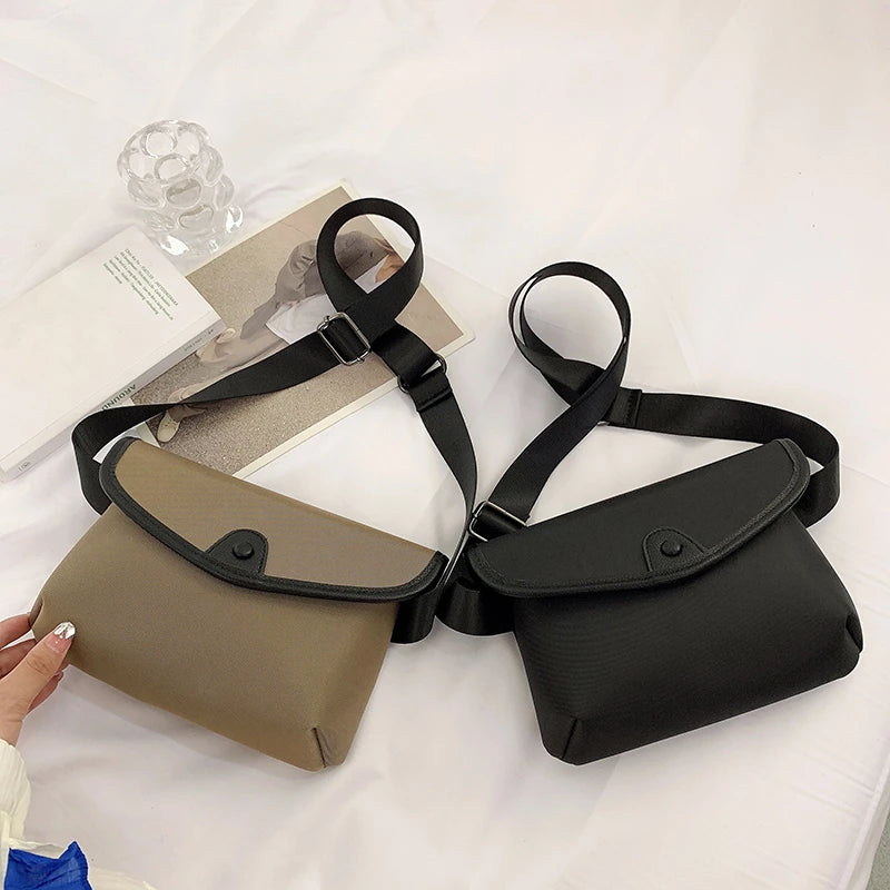 Women's Waist Bag Nylon Crossbody Chest Bag Casual Travel Fanny Pack
