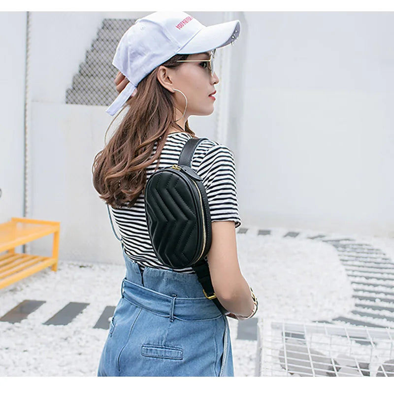 Women's Waist Bag Fanny Pack Female Belt Bags Banana Shoulder