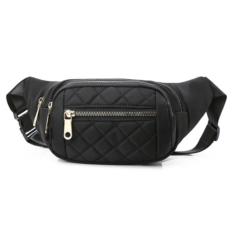 Women's Waist Bag Nylon Waterproof Belt Crossbody Chest Fanny Pack
