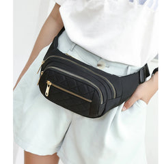 Women's Waist Bag Nylon Waterproof Belt Crossbody Chest Fanny Pack