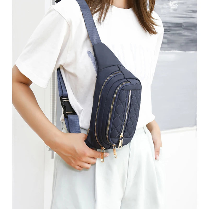 Women's Waist Bag Oxford Cloth Waterproof Crossbody Belt Fanny Pack