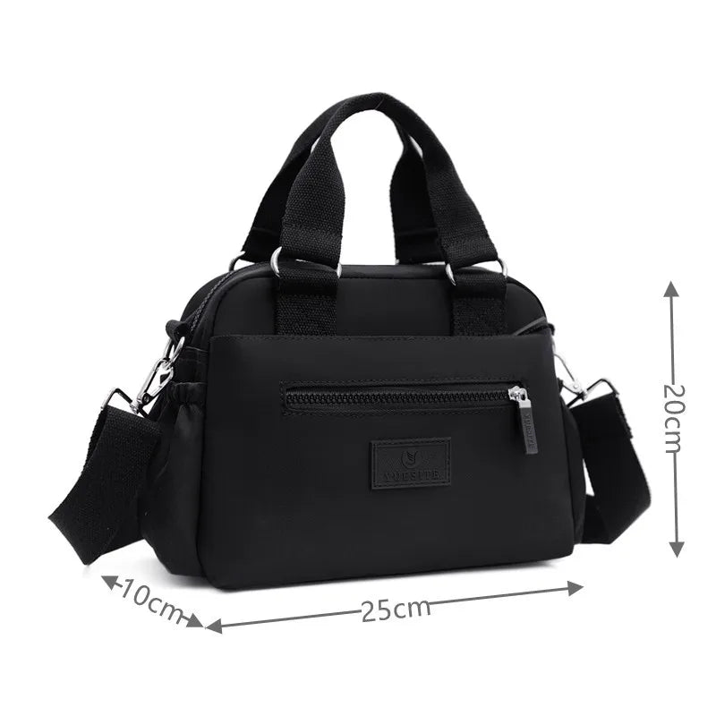 Women's Waterproof Nylon Shoulder Bag Messenger Bags Totes Top-handle