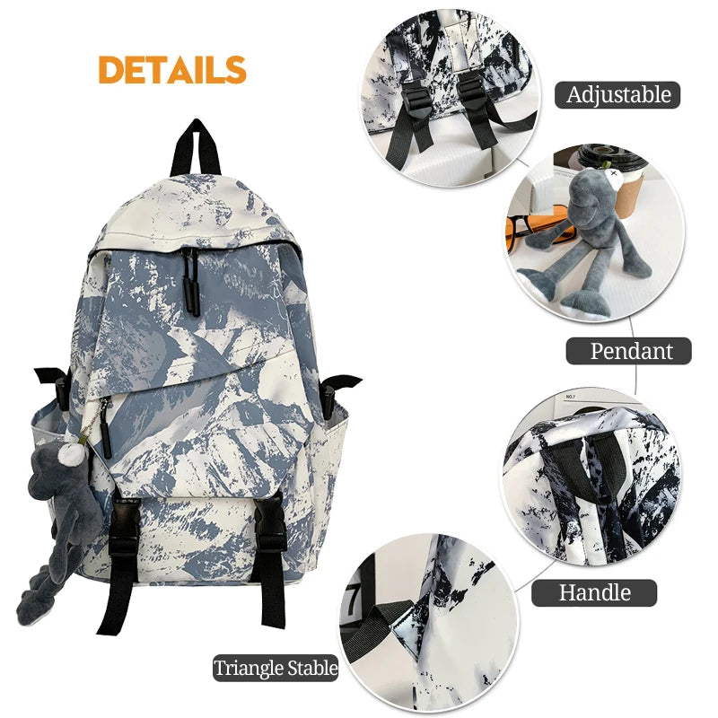 Women's Waterproof Schoolbags Large Capacity Teenager Backpack