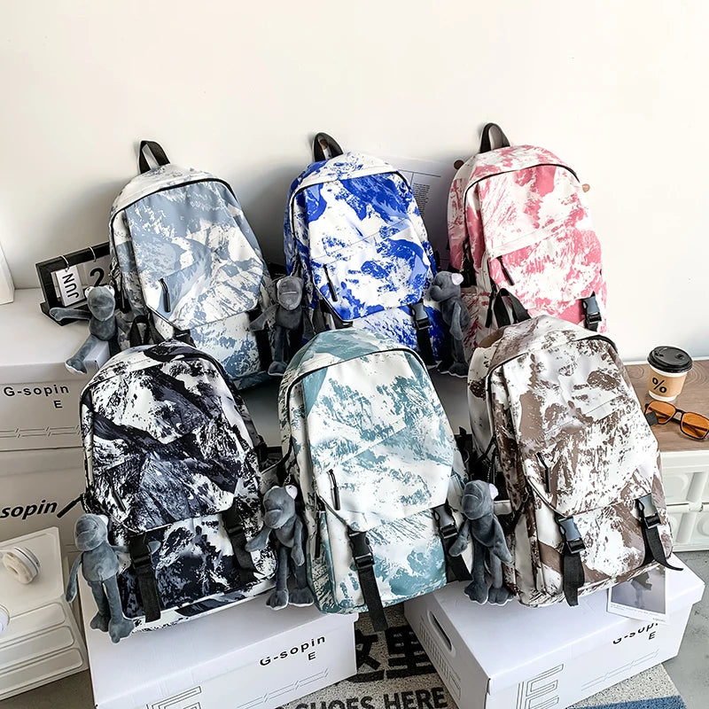 Women's Waterproof Schoolbags Large Capacity Teenager Backpack