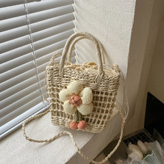 Women's Woven Bag Hand-held Cross Bag Straw Bag