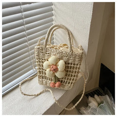 Women's Straw Bag Western Style Casual Handbag