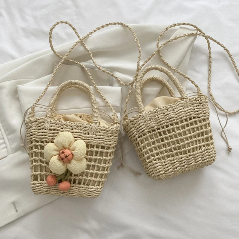 Women's Woven Bag Hand-held Straw Cross Body Bag