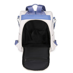 Women's PU Leather Casual School Backpack Large Capacity